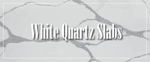 White quartz slab for kitchen countertops
